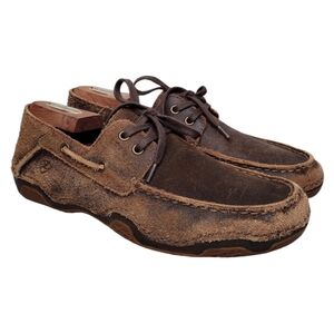 Ariat 4LR Gleeson Suede Leather Driving Moccasin Slip On Loafers Size 10D